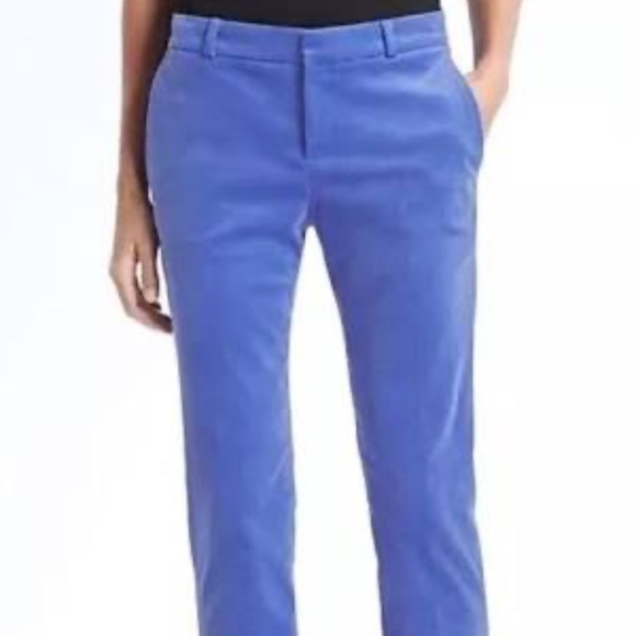 Banana Republic Fine Corduroy Ryan Pants – Blue, Size 8 - Picture 1 of 10